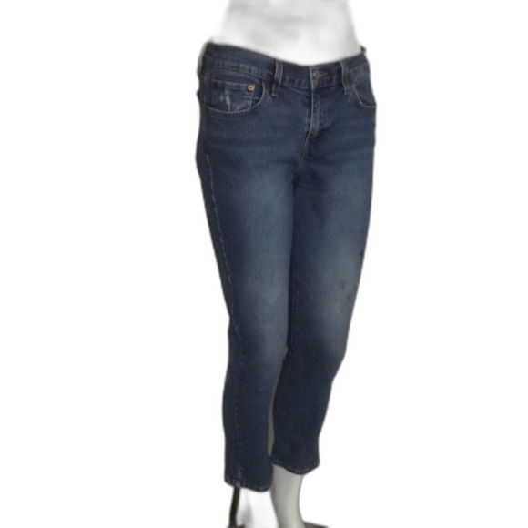 LEVI'S Boyfriend Jeans, 28, Crop length, Lower rise, Blue, 5 pockets, STAIN - Picture 3 of 16